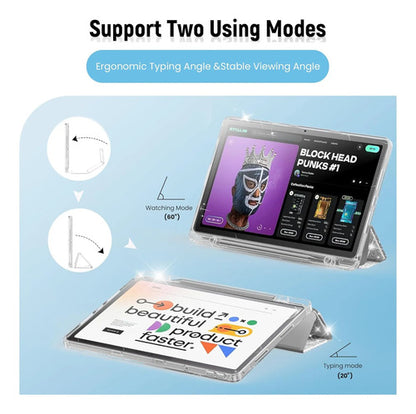 Funda Para Lenovo Idea Tab 11 Con Soporte Plateado