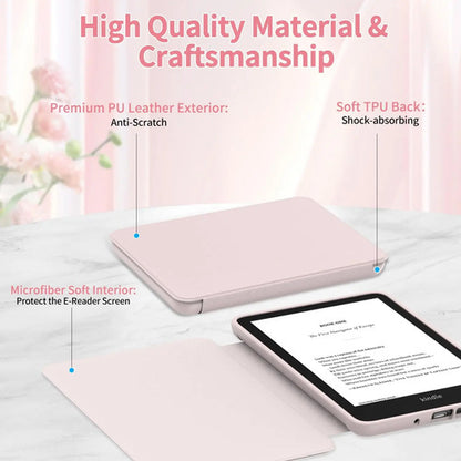 Funda Para Kindle 6 Pulgadas 2024 Y 2022 (11 Gen) Rosa Claro
