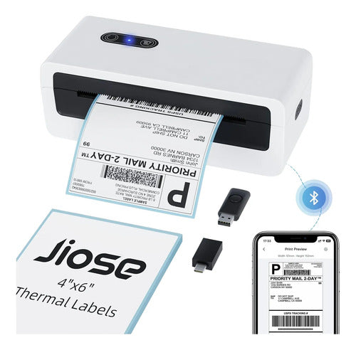 Impresora Etiquetas Térmica 4x6 Bluetooth Usb