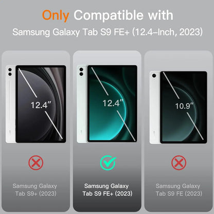 Funda Para Samsung Galaxy Tab S9 Fe+ 12.4' Con Soporte Lapiz Verde Claro