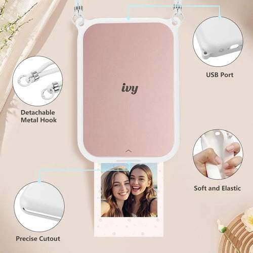 Funda De Silicona Para Impresora De Fotos Canon Ivy 2 Mini Blanco