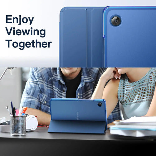 Funda Para Samsung Galaxy Tab A11 / Tab A9 Azul Acero