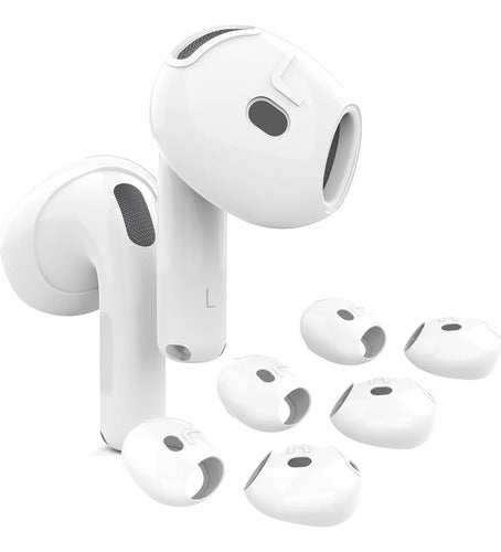 3 Pares De Cubiertas Para AirPods 4 Anti Rasguños Blanco