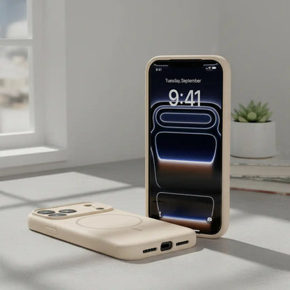 Funda Magnética Miracase Para iPhone 17 Pro Max Beige