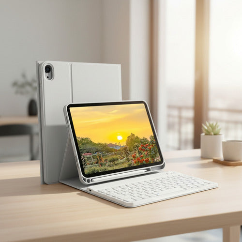 Funda Con Teclado Para iPad (a16) 11th/10th Gen (11/10.9 ... Gris