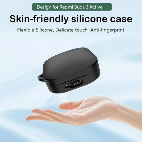 Funda Protectora De Silicona Para Audífonos Redmi Buds 6 Negro