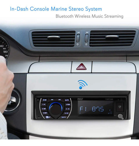 Sistema Estéreo Marino Bluetooth Pyle Plmrkt48bk 6.5 Pul