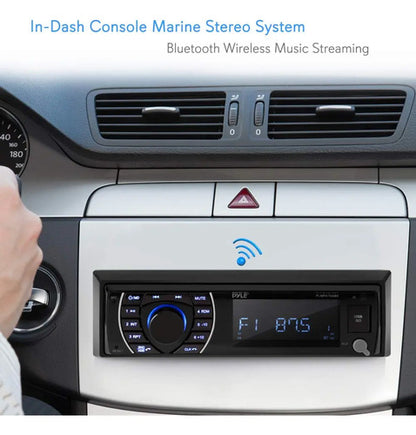 Sistema Estéreo Marino Bluetooth Pyle Plmrkt48bk 6.5 Pul
