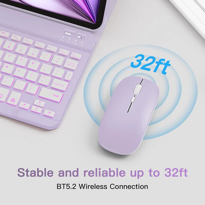 Funda Con Teclado Para iPad Air M4 11 Pulgadas Morado