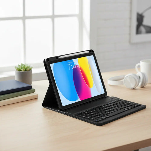 Funda Con Teclado Para iPad A16