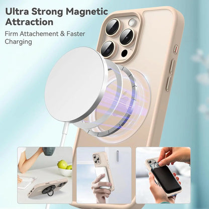 Funda Magnética Para iPhone 16 Pro Dorado Oscuro
