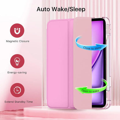 Funda Hybrid Slim Para iPad Air 11' M3/m2, 5ta/4ta. Rosa Chicle