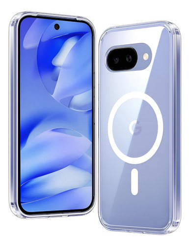 Fntcase Para Google Pixel 9a: Carcasa Magnética Antigolpe... Transparente