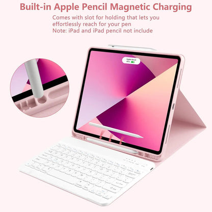 Funda Con Teclado Para iPad Air Y Pro Rosa