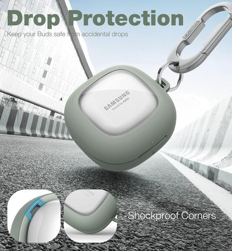 Funda Protectora Para Samsung Galaxy Buds, Verde Verde Oscuro