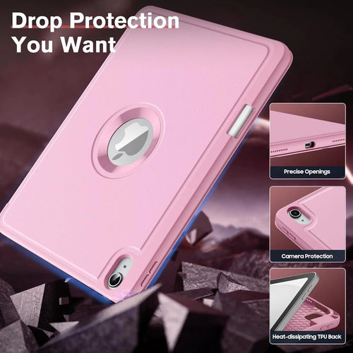 Funda Para iPad (a16) 11a Gen 2025/10a Gen 2022 Rosa