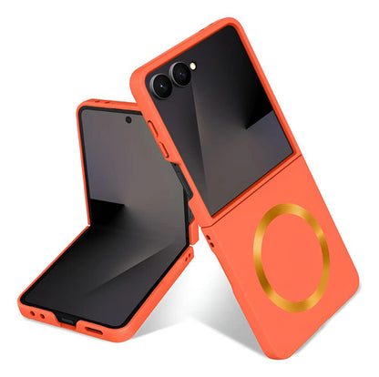 Funda Para Samsung Galaxy Z Flip 7 (magsafe) Naranja