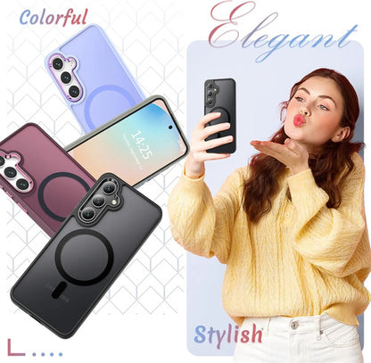 Funda Magnética Mate Para Samsung Galaxy S25+ Plus Negro