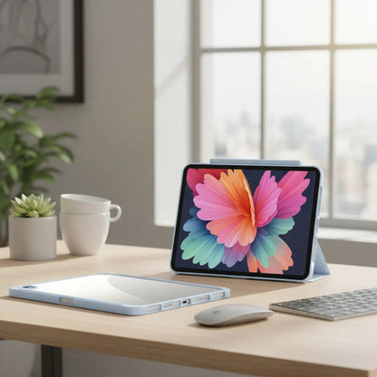 Funda Para iPad (a16) De 2022 Y 2025 11' Y 10.9' Celeste