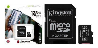 Tarjeta De Memoria Kingston Sdcs2sp Canvas Select Plus Con Adaptador Sd 128gb
