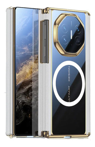 Funda Protectora Mudasanqi Para Huawei Mate Xt Blanco Protective Case
