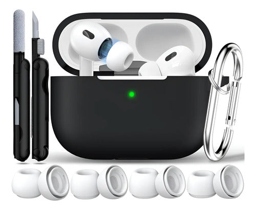 Estuche Compatible Con AirPods Pro 2 Negro
