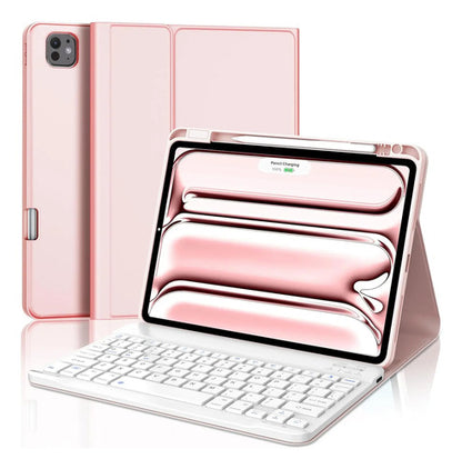 Funda Con Teclado Para iPad Pro 11 Rosa Claro
