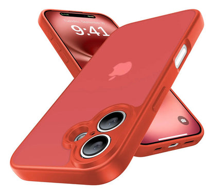Funda Protectora Para iPhone 16, Antigolpes Rojo