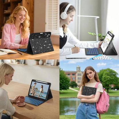 Funda Con Teclado Para iPad A16 11th 10th Gen Negro