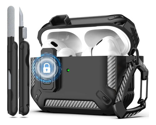 Estuche Protector Para AirPods Pro 2da Gen Negro
