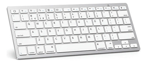 Teclado Bluetooth Omoton Compatible Con iPad Blanco