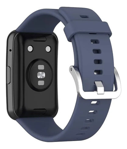 Correa Inf Compatible Con Huawei Watch Fit Silicona Azul Azul Marino