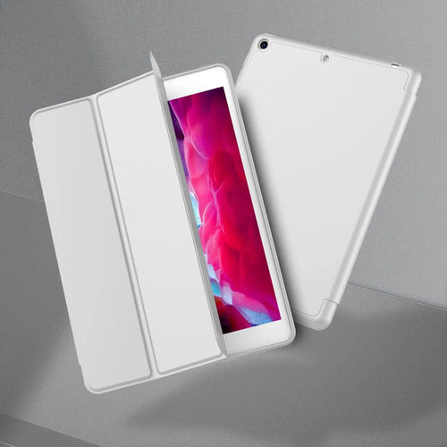 Funda Para iPad 9.7 Con Porta Lápiz Y Protección Completa Gris
