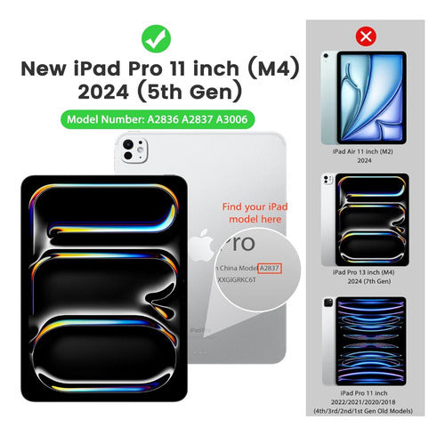 Funda Moko Para iPad Pro De 11'' M4 2024 (5a Gen) Negro