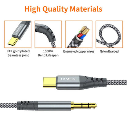 Cable Auxiliar Usb C De Alta Fidelidad Color