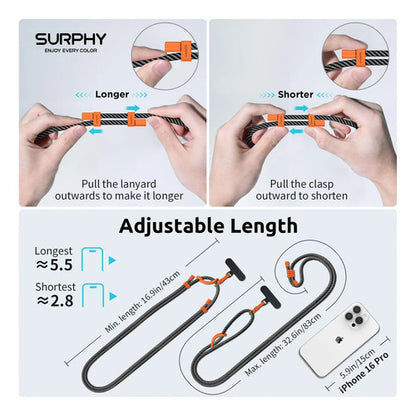 Cordón Correa Ajustable Surphy Para Cel Con Gancho De Metal