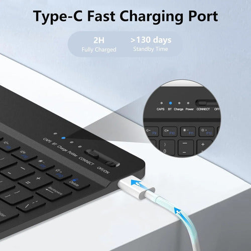 Funda Con Teclado Para iPad Pro M3 11  Negro