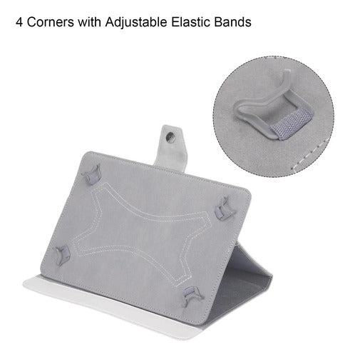 Funda Para Tablet De Cualquier Marca De 10.1 A 10.5 Pulgadas Blanco