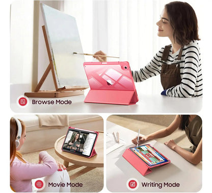 Funda Para iPad (a16) De 2022 Y 2025 11' Y 10.9' Rosa Chicle