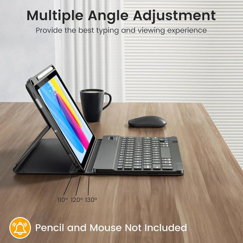 Funda Con Teclado Para iPad A16