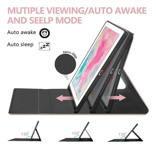Funda Con Teclado Para Lenovo Tab M10 Hd Rosa
