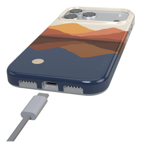 Funda Casely Para iPhone 17 Pro Opposites Attract | Day & Night Colorblock Mt.