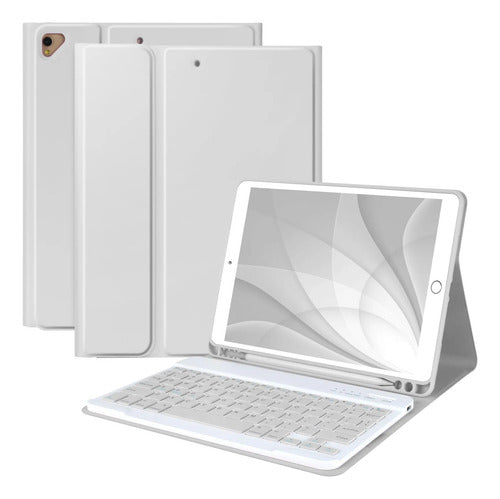 Funda Con Teclado Para iPad De 9a Generacion. Gris