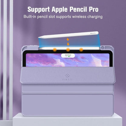 Funda Hybrid Slim Para iPad Air 11' M3/m2, 5ta/4ta. Lila