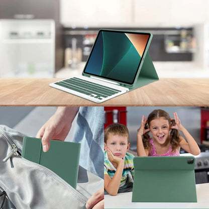 Funda Con Teclado Para iPad Air Y Pro Verde Oscuro