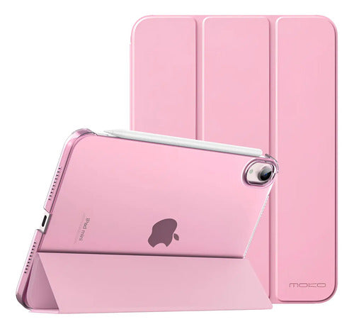 Funda Para iPad Mini 7 (a17 Pro) 2024 Y Mini 6 2021 Rosa