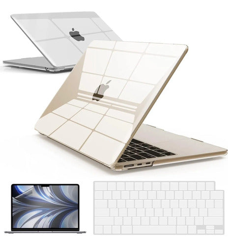 Funda Ibenzer Para Macbook Air 13  2022-2025, Transparente Transparente