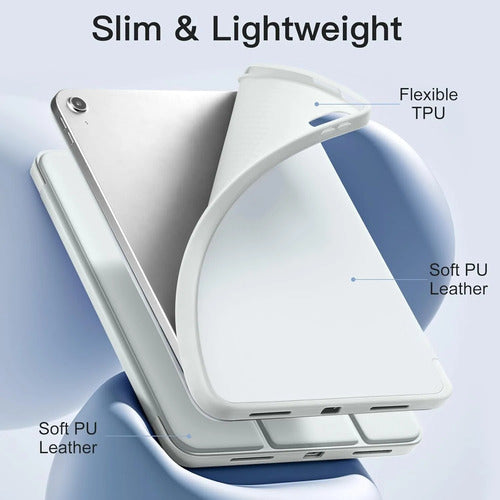 Funda Akkerds Para iPad A16 De 11a Gen Y iPad 10.9  2022 Blanco
