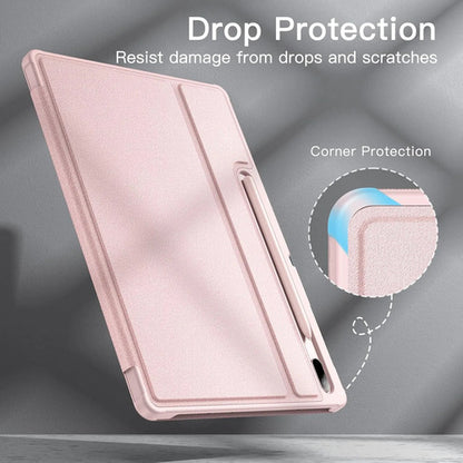 Funda Jetech Para Samsung Galaxy Tab S8/s7 Con Soporte S Pen Rosa Lisa