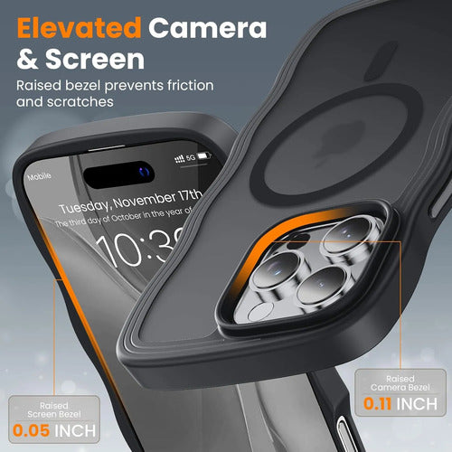 Funda Para iPhone 16 Pro Con Correa Negro Lisa